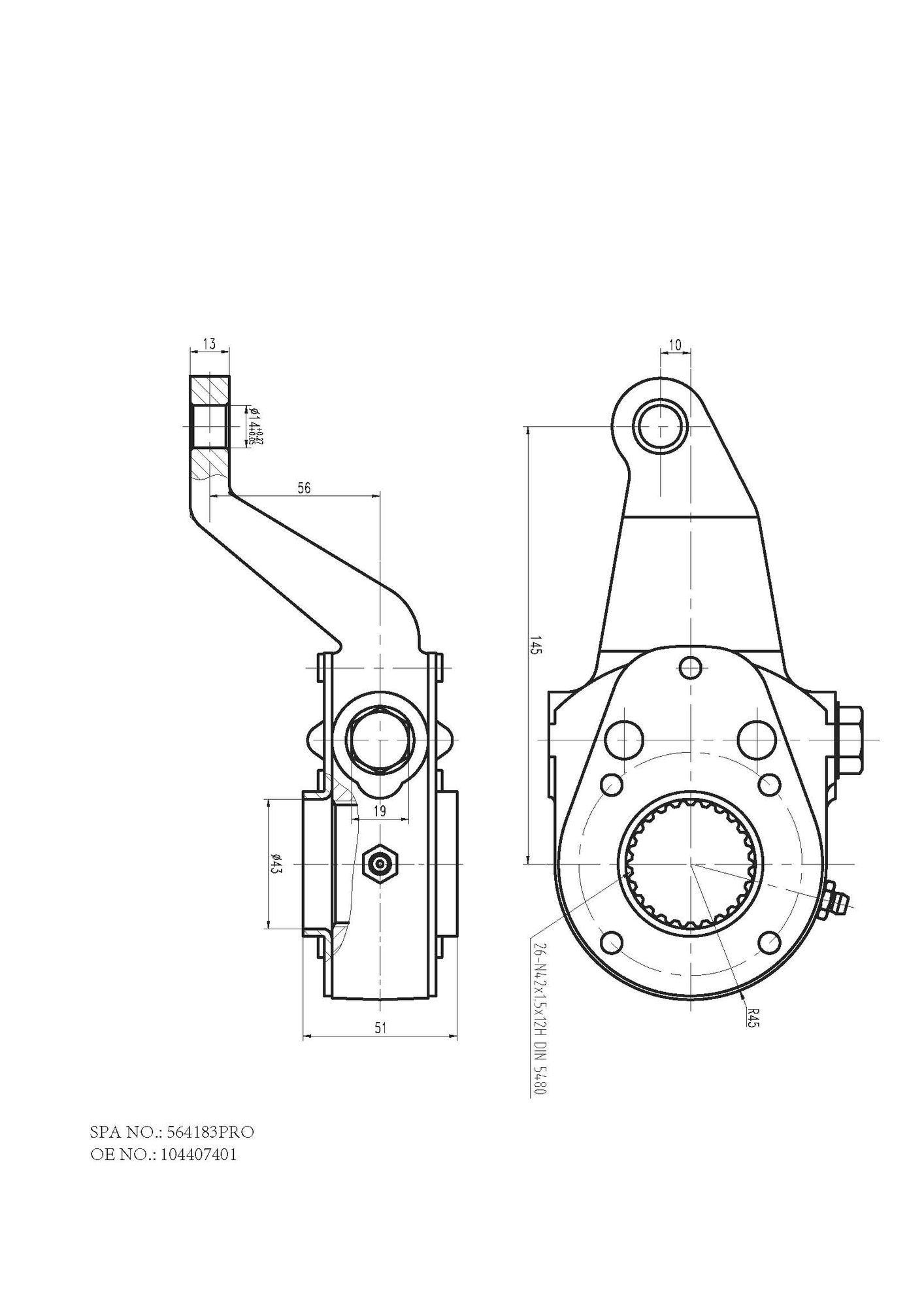 Reglaj parghie, sistem franare FO 4183 PRO FOMAR Friction